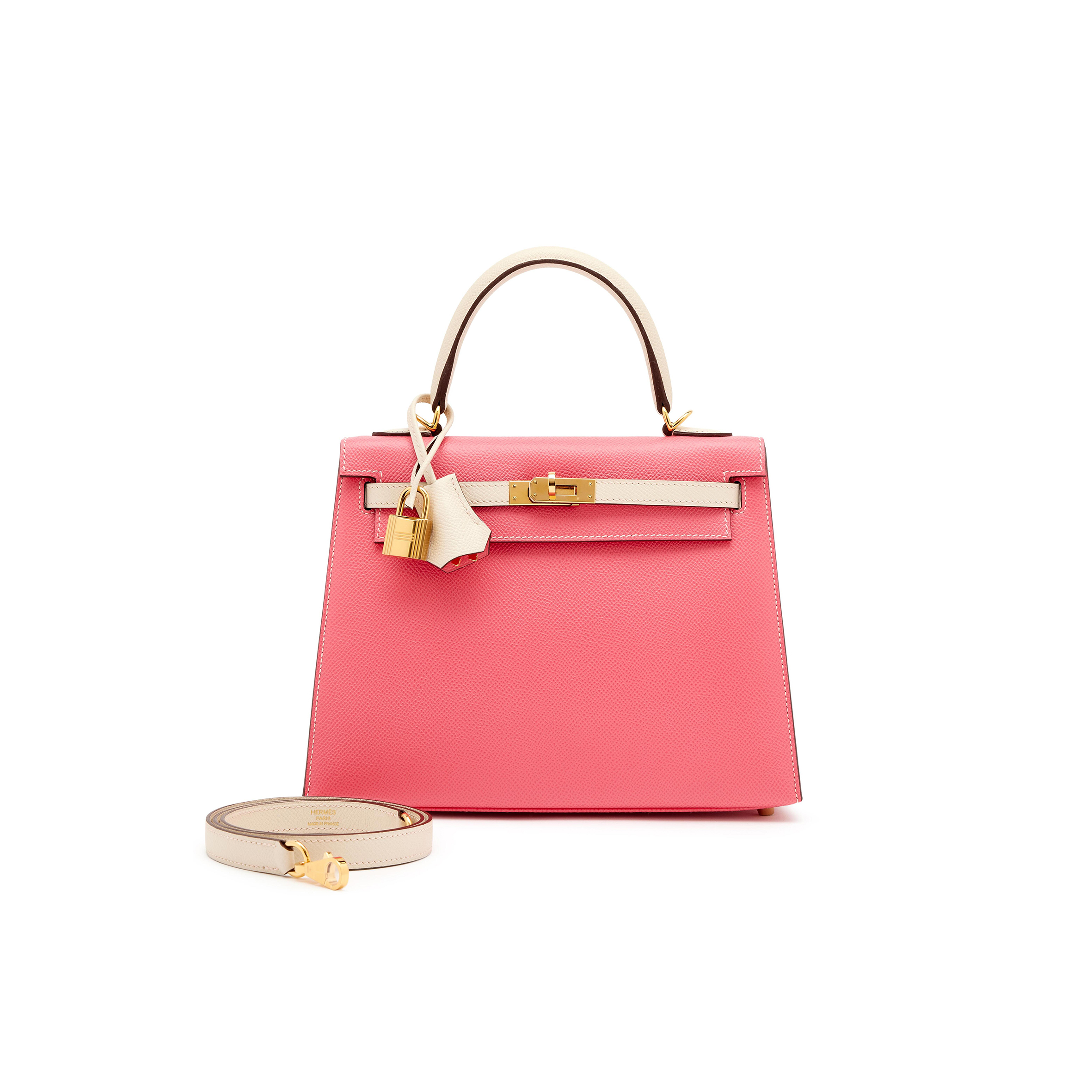 H**mes master rose kelly 25 gold hardware (25*17*7cm)